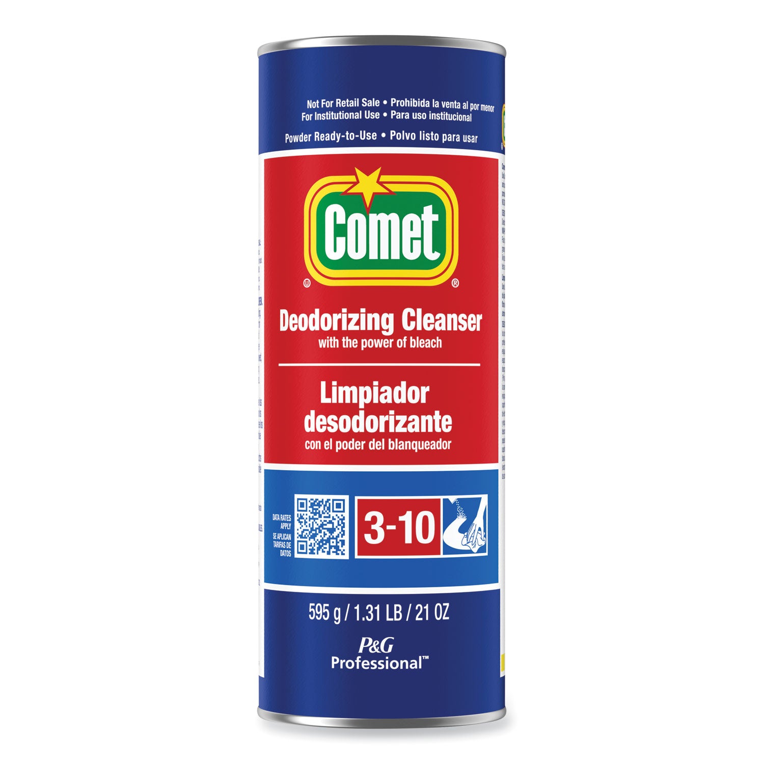 Comet Deodorizing Cleanser - For Multipurpose - 21 oz (1.31 lb) - Recommended For: Stain Remover - Deodorize - 24 / Carton