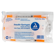 Insulin Syringe - Non-Toxic, Multi-Pack, 1 cc, 31G Needle Gauge, 5/16" Needle - 100 pcs per Box, 5 Boxes per Case
