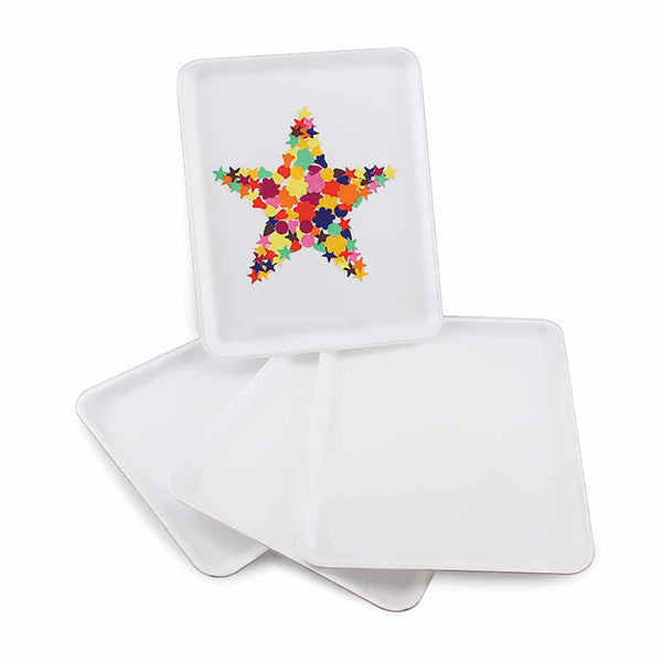 Trays - 125 count, 8.25"x5.75" foam, White