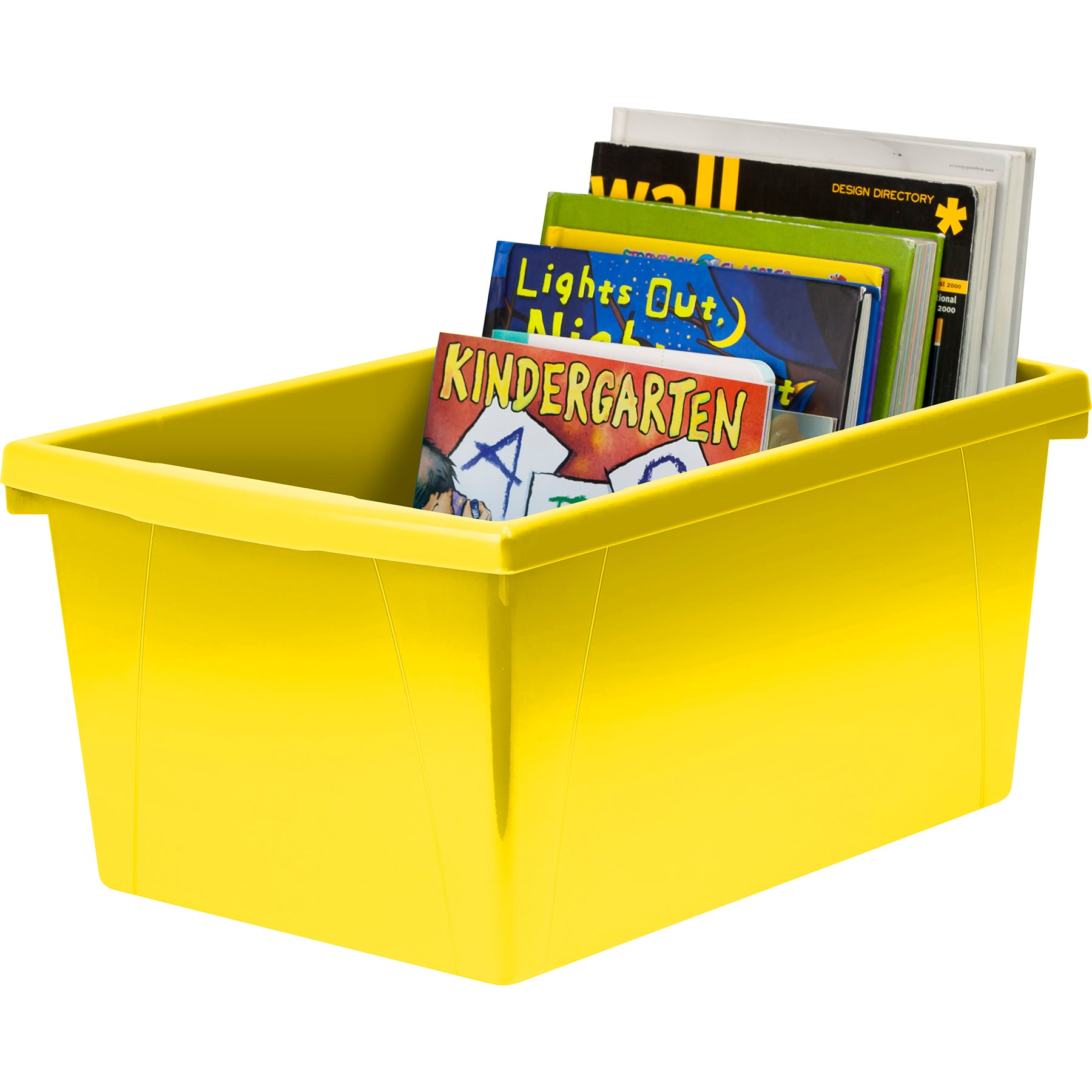 Medium Classroom Storage Bin, Yellow