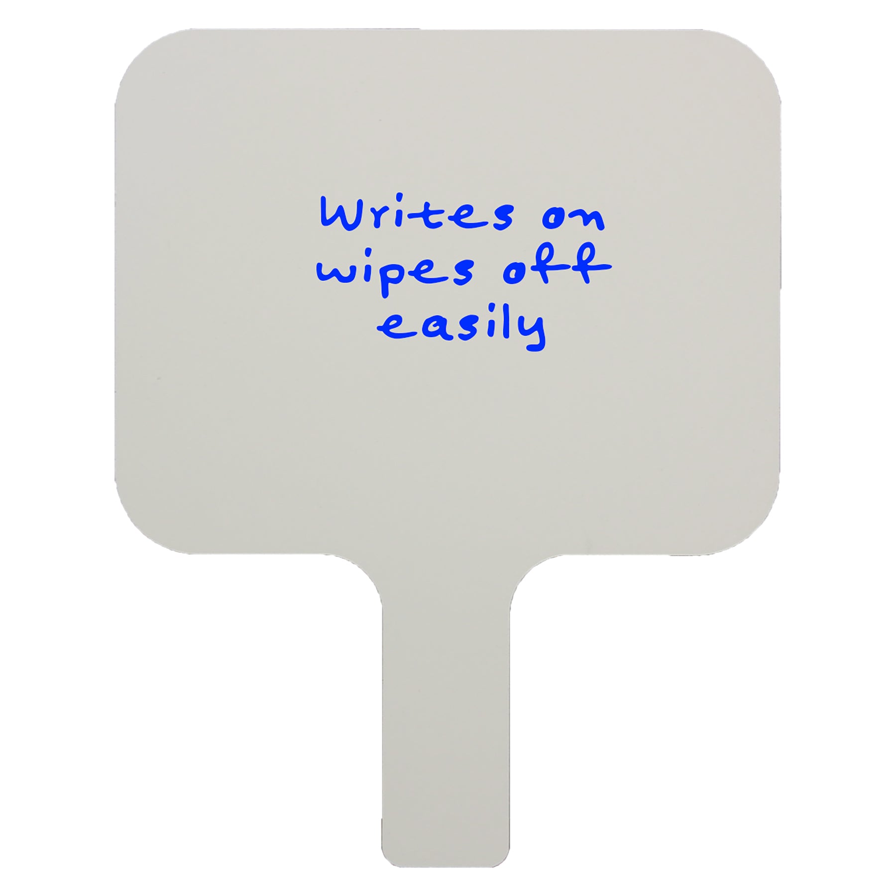 Single-Sided Rectangular Dry Erase Answer Paddle, 8" x 9.75", Single