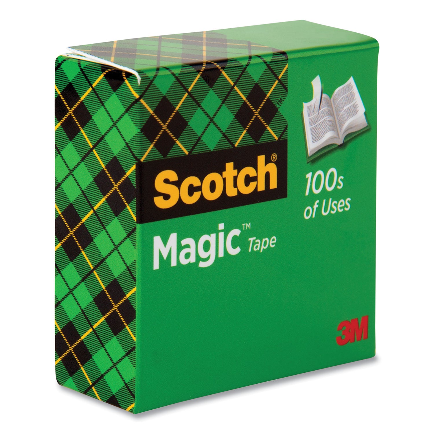 Scotch Invisible Magic Tape - 36 yd Length x 1" Width - 1" Core - Matte - Clear - Split Resistant, Tear Resistant - For Mending, Splicing - 1 Roll