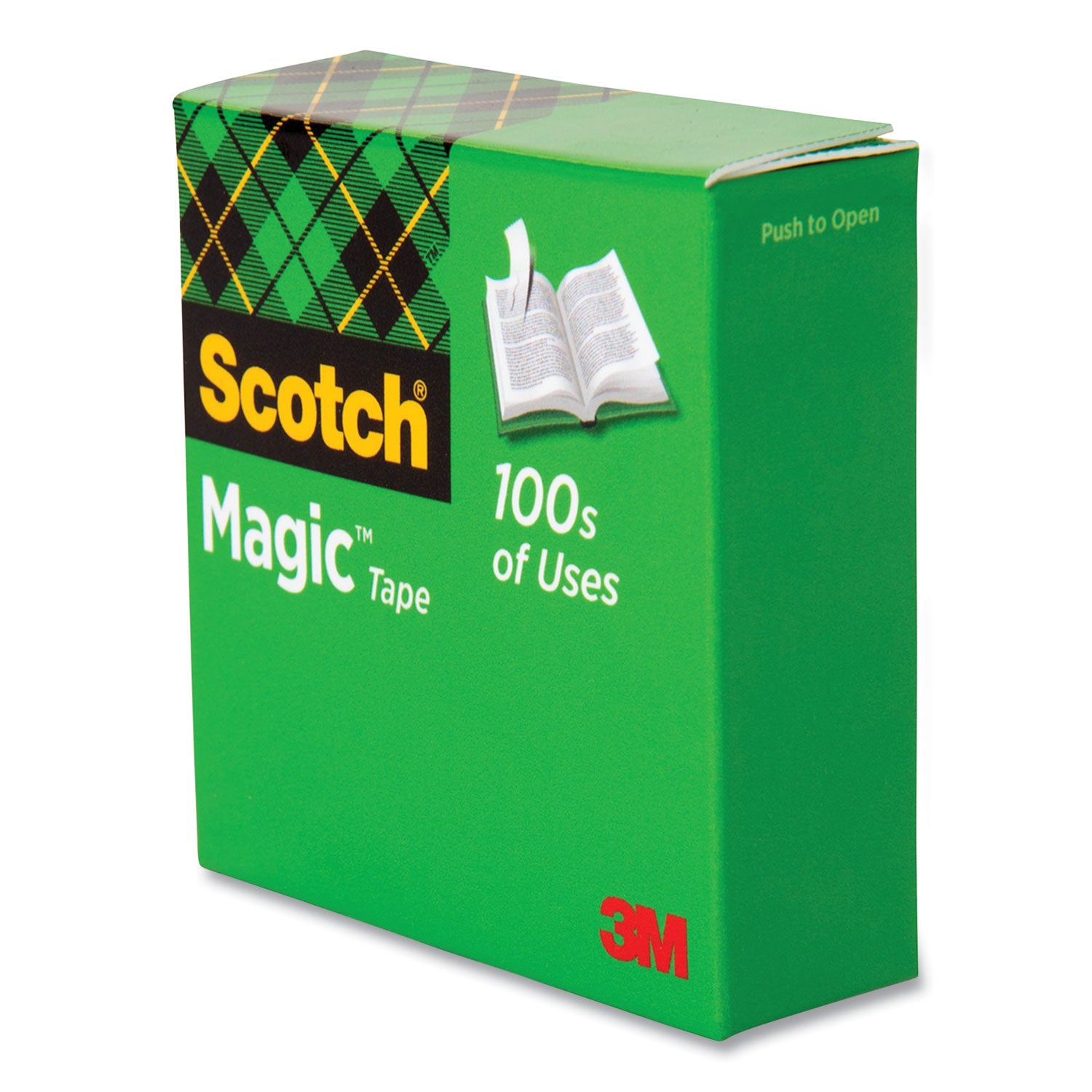Scotch Invisible Magic Tape - 72 yd Length x 0.75" Width - 3" Core - Matte - Clear - Split Resistant, Tear Resistant - For Mending, Splicing - 1 / Roll