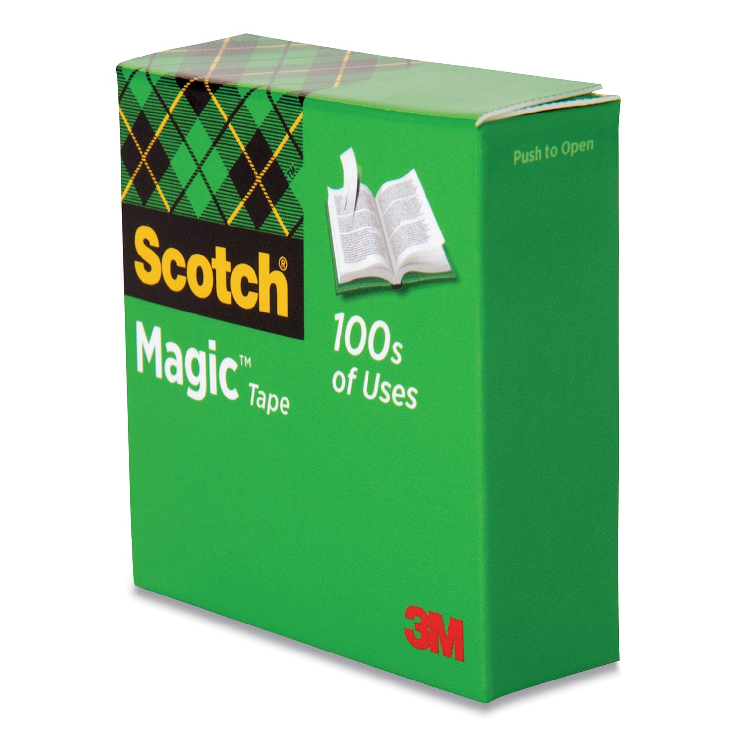 Scotch Magic Tape - 36 yd Length x 0.50" Width - 1" Core - Matte - Clear - Split Resistant, Tear Resistant - For Mending, Splicing - 1 Roll