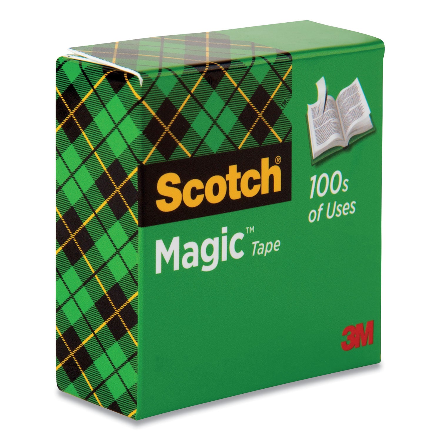 Scotch Invisible Magic Tape - 72 yd Length x 0.75" Width - 3" Core - Matte - Clear - Split Resistant, Tear Resistant - For Mending, Splicing - 1 / Roll