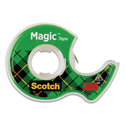Scotch Magic Matte Finish Tape - 25 ft Length x 0.75" Width - 1" Core - Clear - Adhesive Backing - Dispenser Included - Handheld Dispenser - Split Resistant, Tear Resistant - For Mending, Splicing - 1 Roll