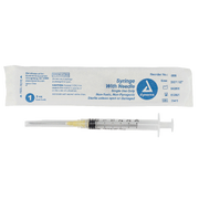 Syringe - Non-Safety with Needle - Luer Lock, 3 cc, 20G Needle Gauge, 1 1/2" Needle - 100 pcs per Box, 8 Boxes per Case