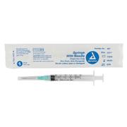 Syringe - Non-Safety with Needle - Luer Lock, 3 cc, 21G Needle Gauge, 1" Needle - 100 pcs per Box, 8 Boxes per Case
