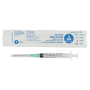 Syringe - Non-Safety with Needle - Luer Lock, 3 cc, 21G Needle Gauge, 1 1/2" Needle - 100 pcs per Box, 8 Boxes per Case
