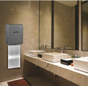 Willow Commercial Gray High Speed Automatic Electric Hand Dryer with Wall Guard