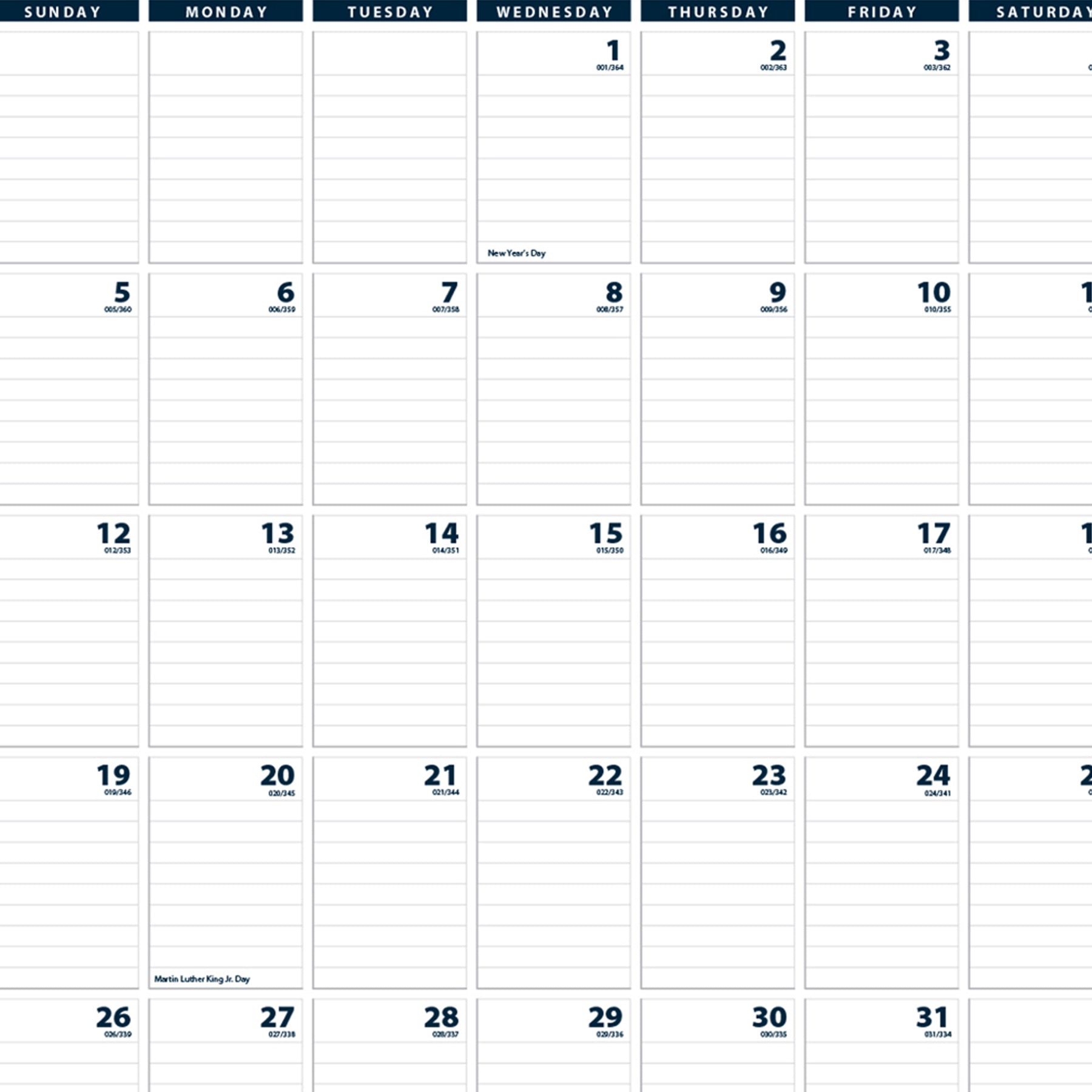 Recycled Monthly Wall Calendar Bar Harbor, 12" x 17"