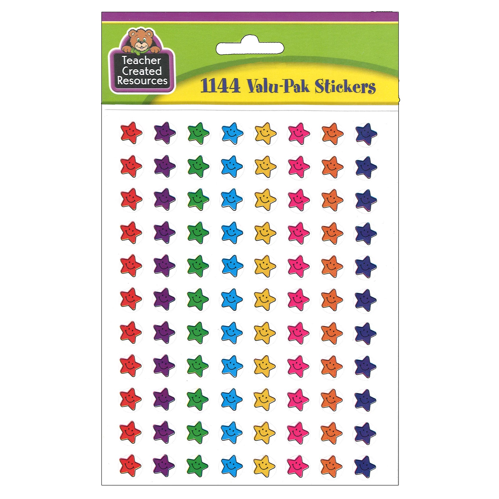 Smiley Stars Mini Stickers Valu-Pak