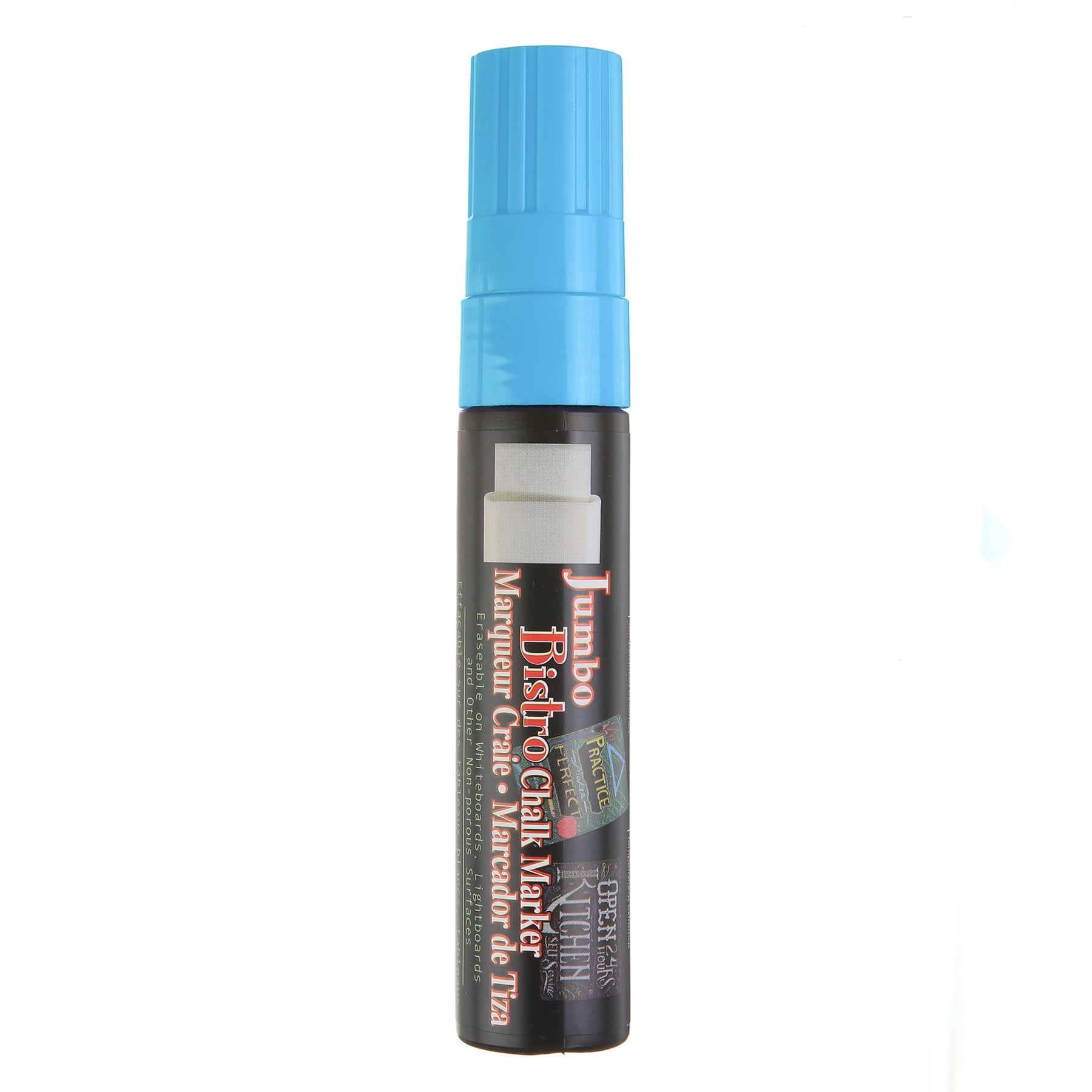 Jumbo Bistro Chalk Marker, 481F-S, Fluorescent Blue