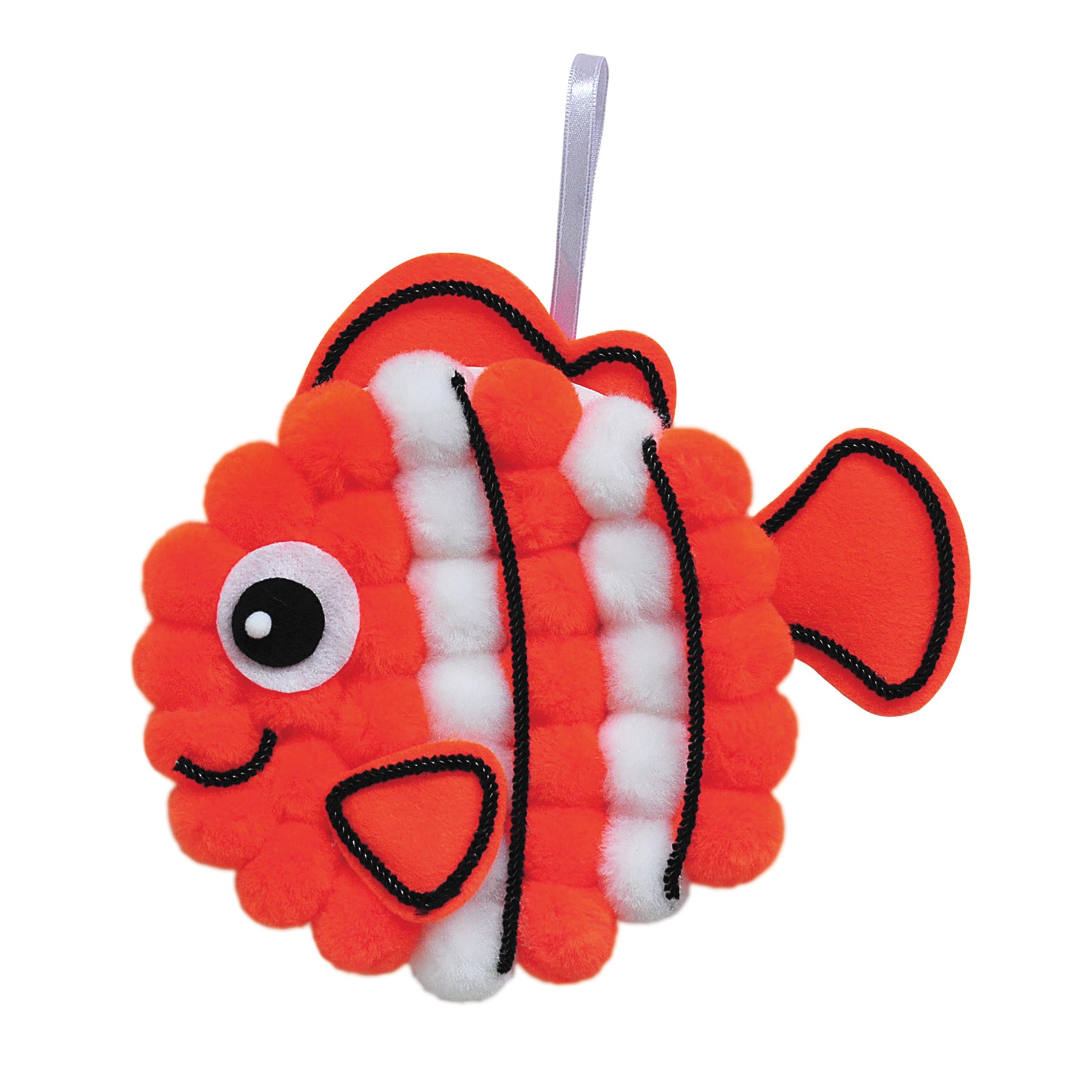 Pom Pon Animal Plate Kit, Clownfish, 7.5" x 8" x 1", 1 Kit