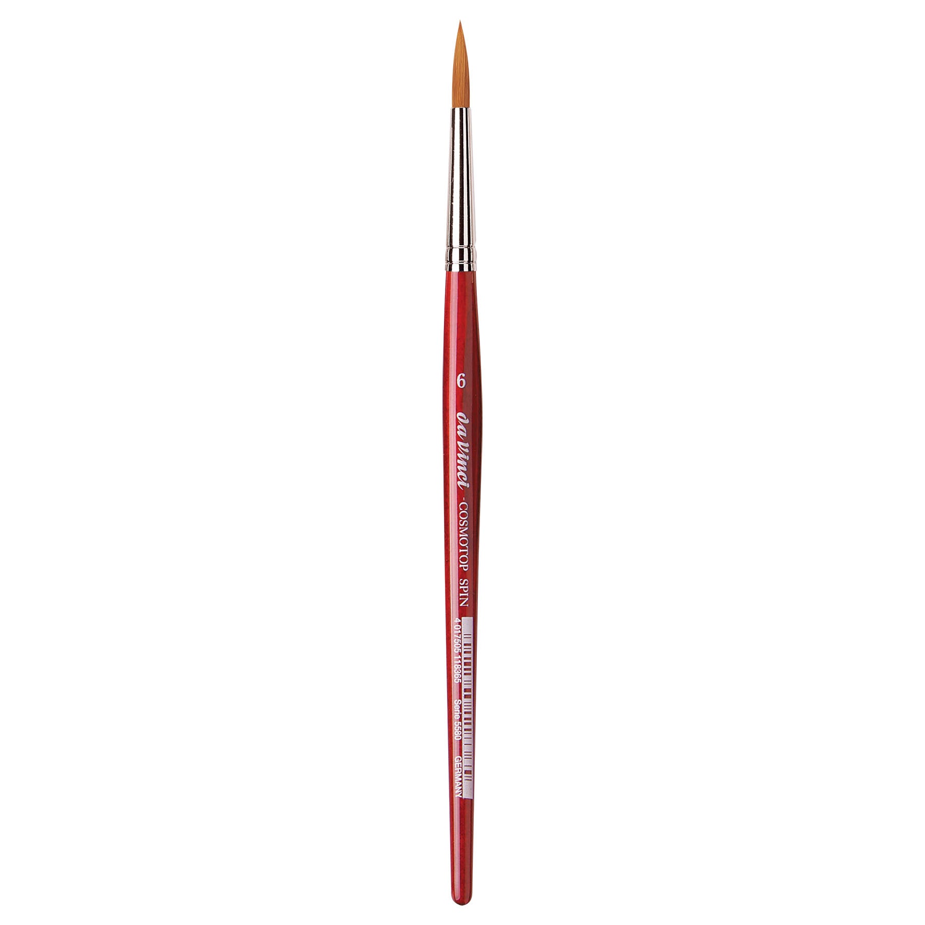 COSMOTOP-SPIN Silkpainting Brush, Synthetic, Watercolor, Round, Size 6