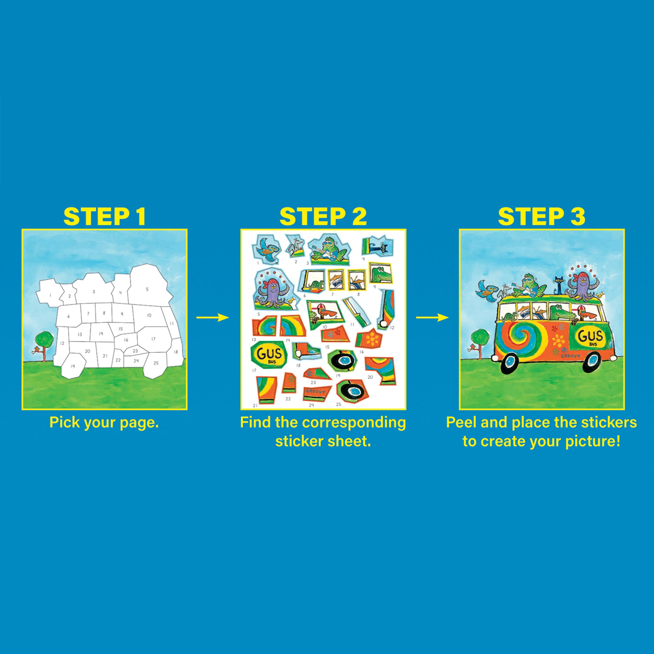 Pete the Cat® Modern Mosaics Stick to the Numbers