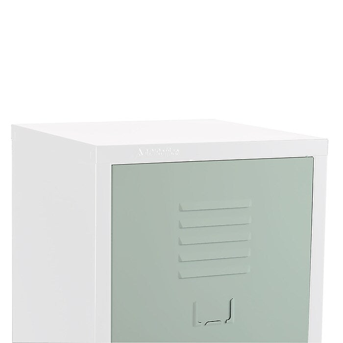 48" H x 15" W Steel Single Tier Storage Locker with Digital Lock, Misty Green
