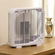 EZ CHILL EZ CHILL 9-inch 2-Speed Portable Box Desk Fan (01281) - White