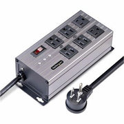 StarTech 6-Outlet Industrial Power Strip 125V/15A EMI/RFI Isolation Surge Protection Mountable PDU 8ft NEMA 5-15P Cord UL Listed 6N515S8POWERSTRIP