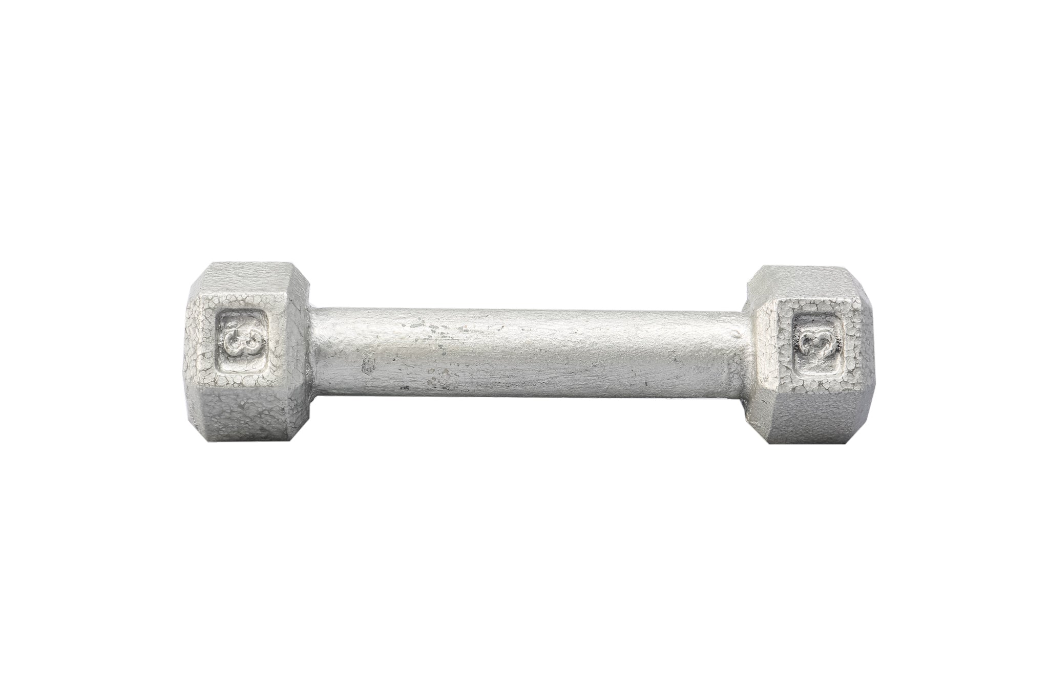 3 LB Cast Iron Hex Dumbbell