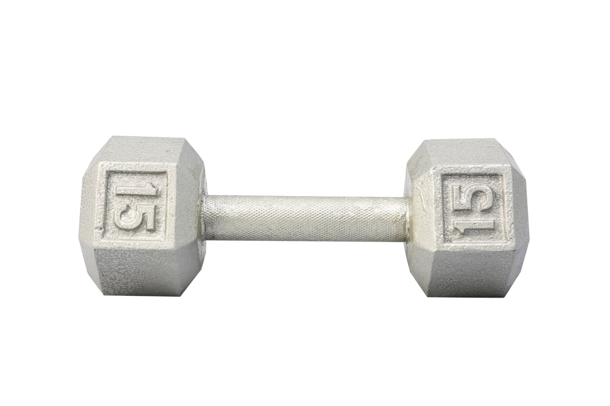15 LB Cast Iron Hex Dumbbell