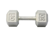 30 LB Cast Iron Hex Dumbbell
