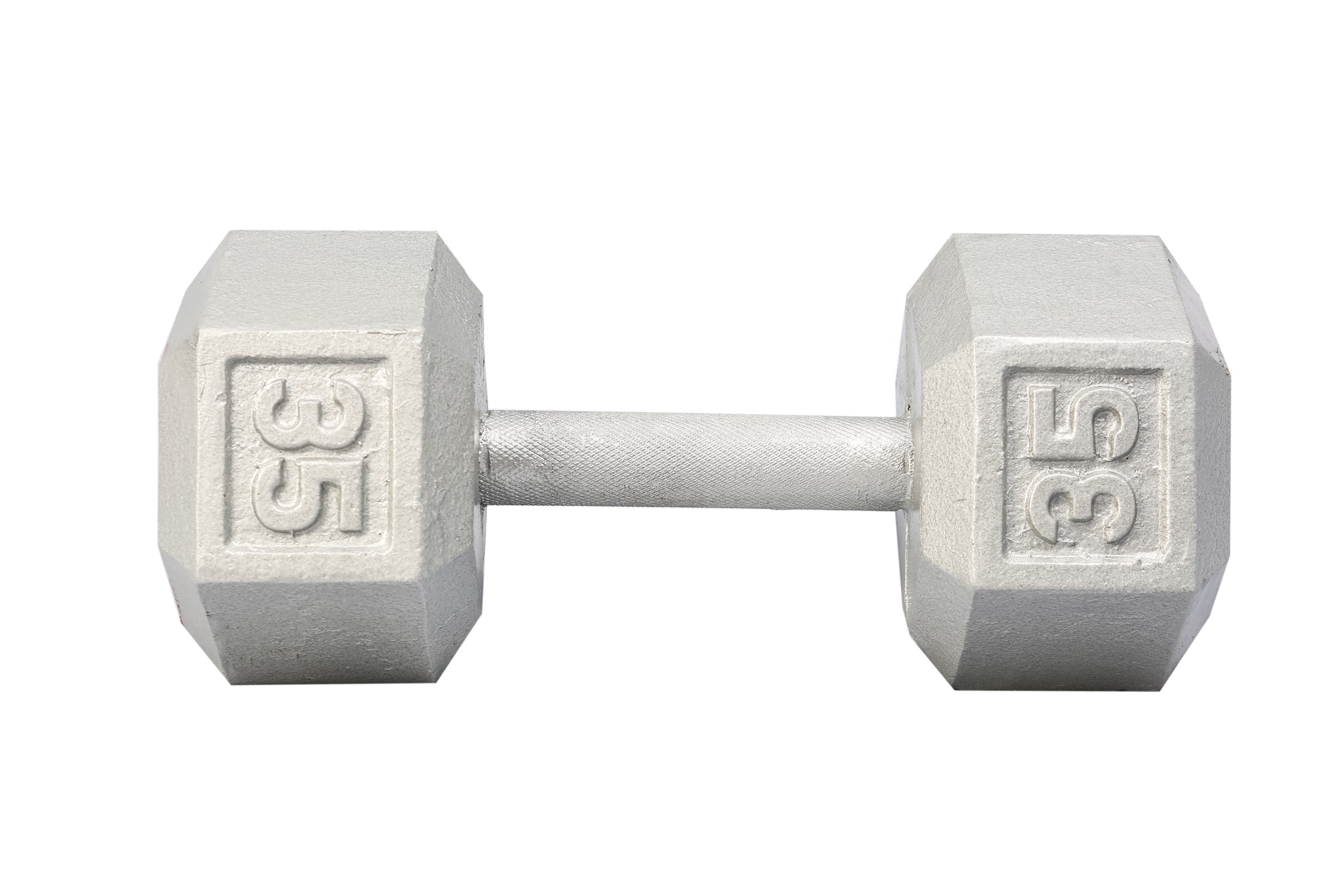 35 LB Cast Iron Hex Dumbbell