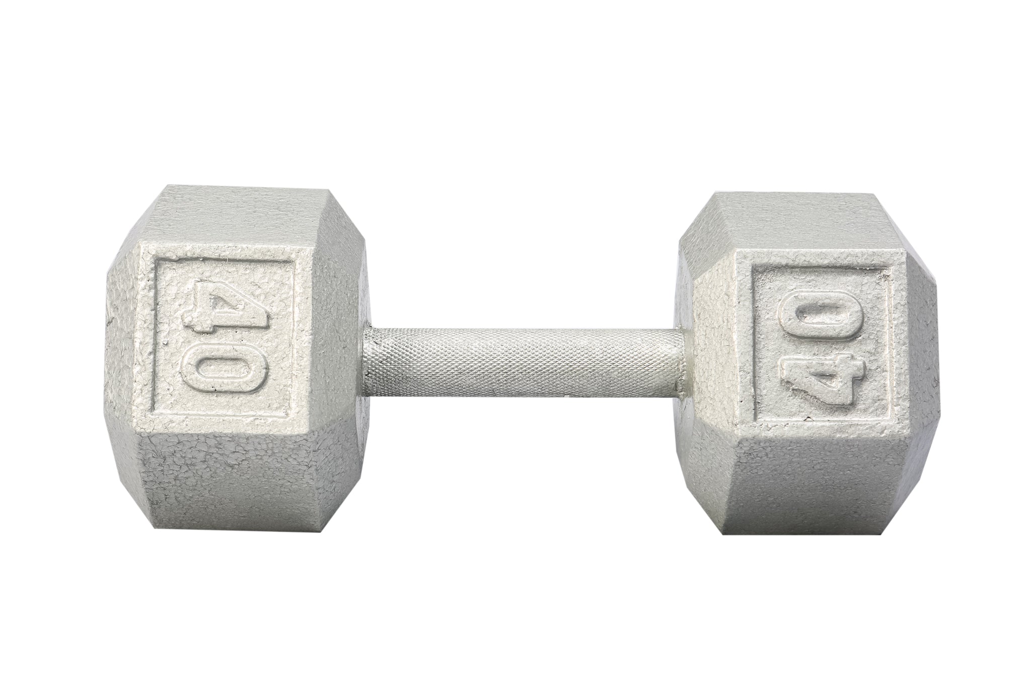 40 LB Cast Iron Hex Dumbbell