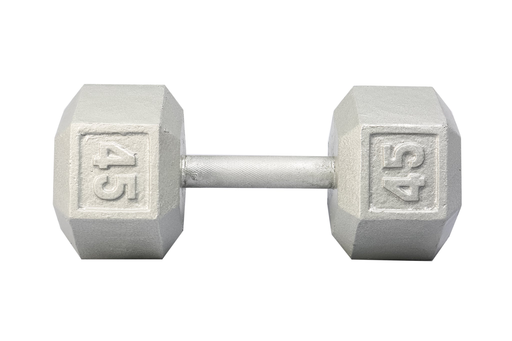 45 LB Cast Iron Hex Dumbbell