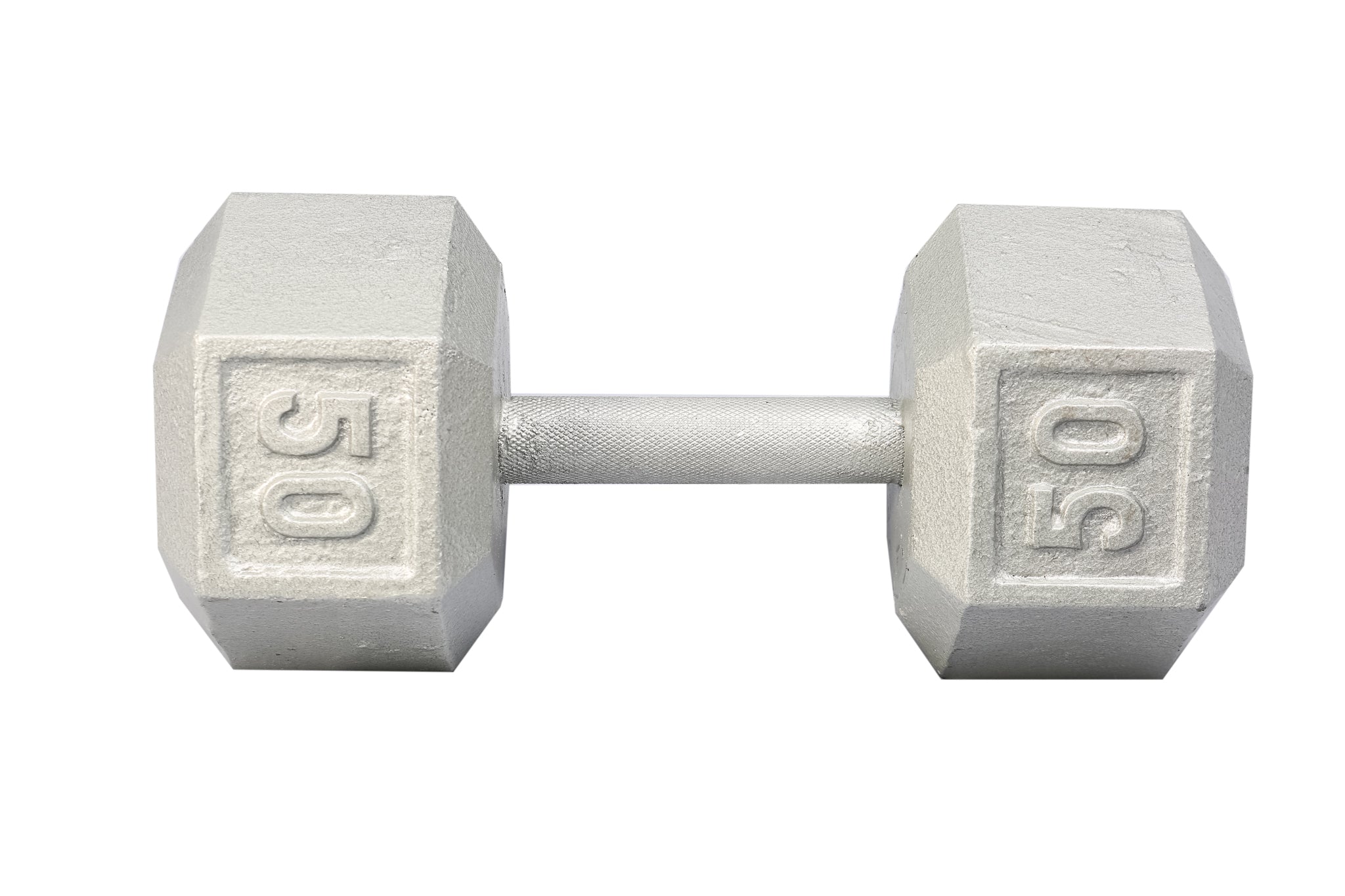 50 LB Cast Iron Hex Dumbbell