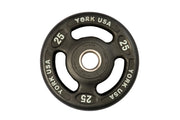25 LB YORK "ISO-Grip" Urethane Plate - Black