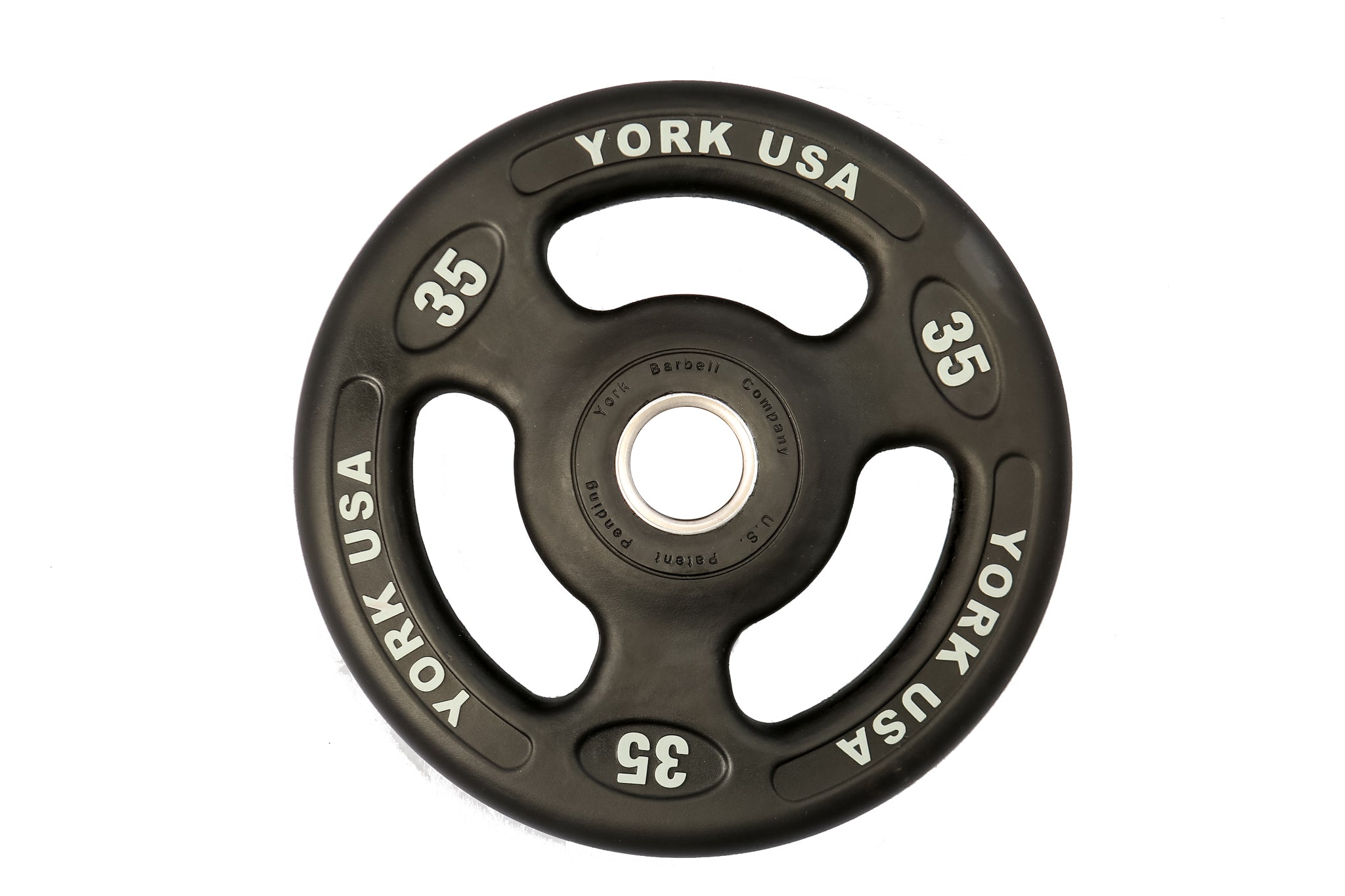35 LB YORK "ISO-Grip" Urethane Plate - Black