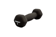 2 LB Neoprene Hexagon Fitbell with Cast Ergo Handle - Black