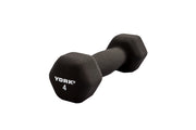 4 LB Neoprene Hexagon Fitbell with Cast Ergo Handle - Black