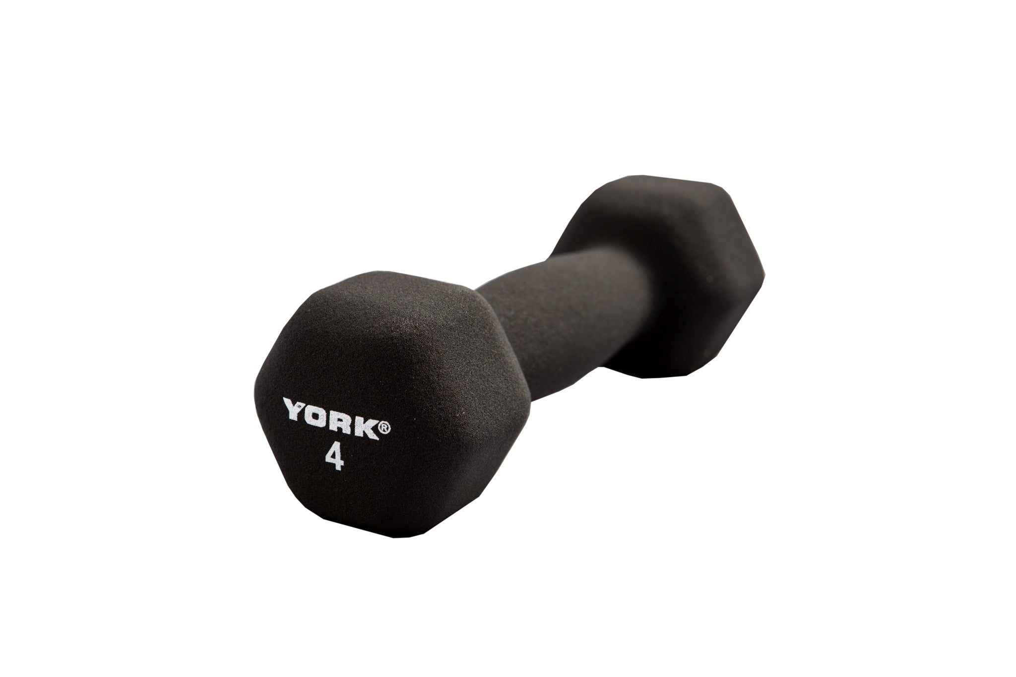 4 LB Neoprene Hexagon Fitbell with Cast Ergo Handle - Black