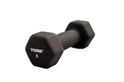 5 LB Neoprene Hexagon Fitbell with Cast Ergo Handle - Black
