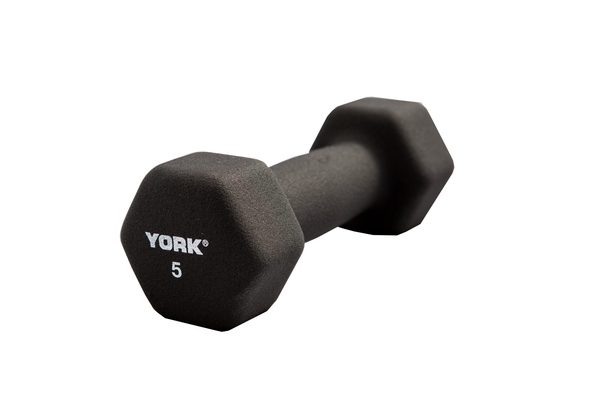5 LB Neoprene Hexagon Fitbell with Cast Ergo Handle - Black