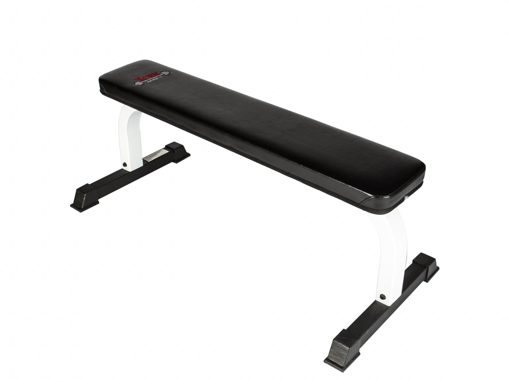 FTS Flat Bench Press - White Frame/Black Upholstery