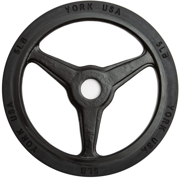 "Bumper Grip" 5 LB Cast Aluminum Milled Plate - Black