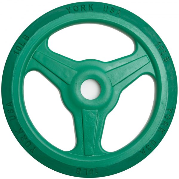 "Bumper Grip" 10 LB Cast Aluminum Milled Plate - Green