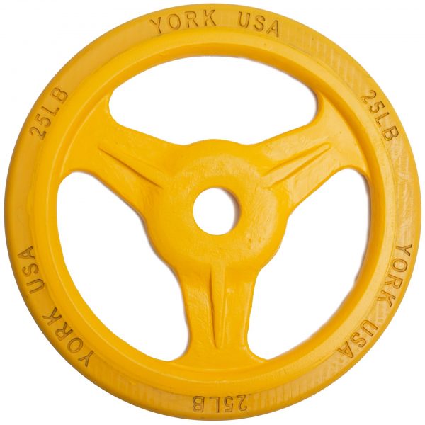 "Bumper Grip" 25 LB Cast Steel Composite Milled Plate - Yellow