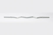 York Standard Chrome Curl Bar with Fixed Inner Collars