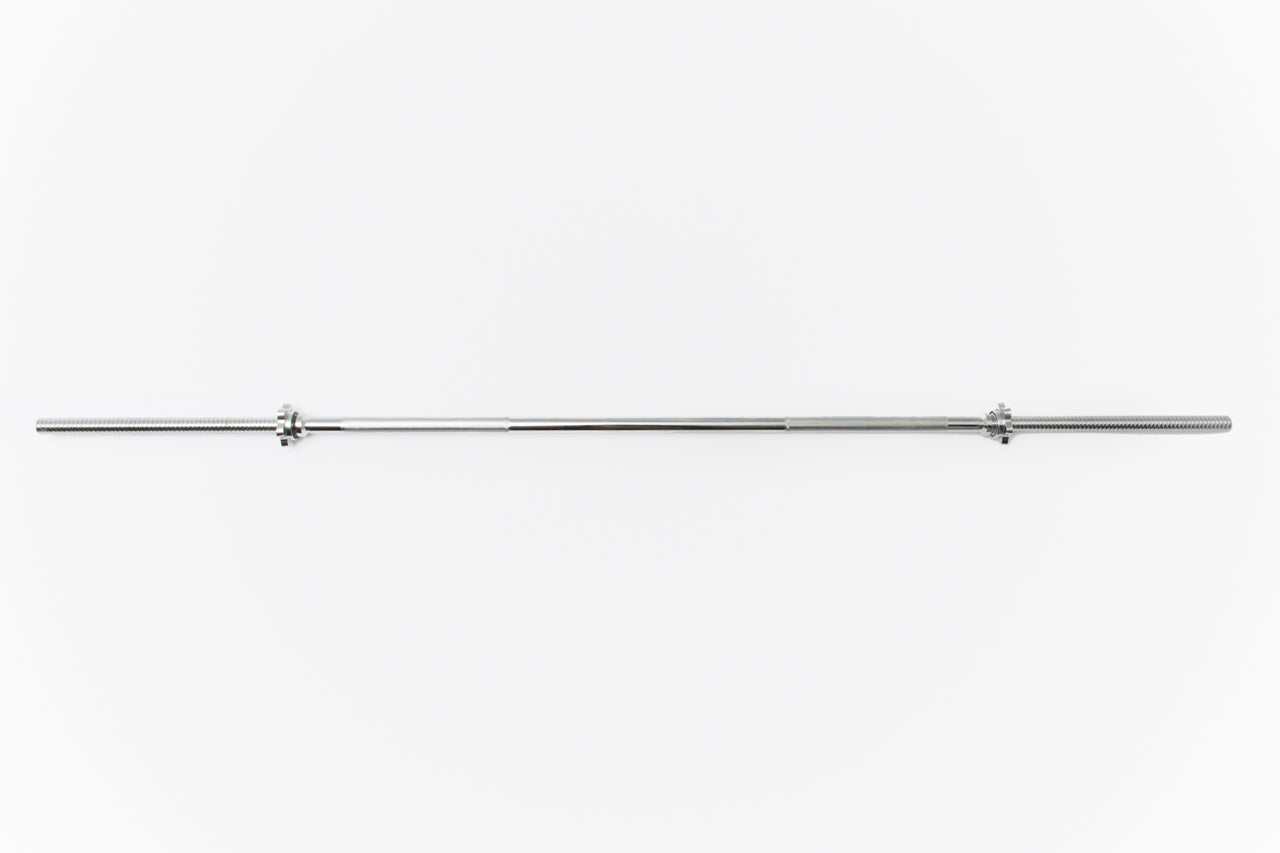 Standard 6 ft Chrome Spin-Lock Bar with Spin-Lock Collars