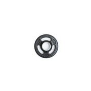 "ISO-GRIP" 2.5 LB Rubber Encased Steel Composite Olympic Grip Plate - Black
