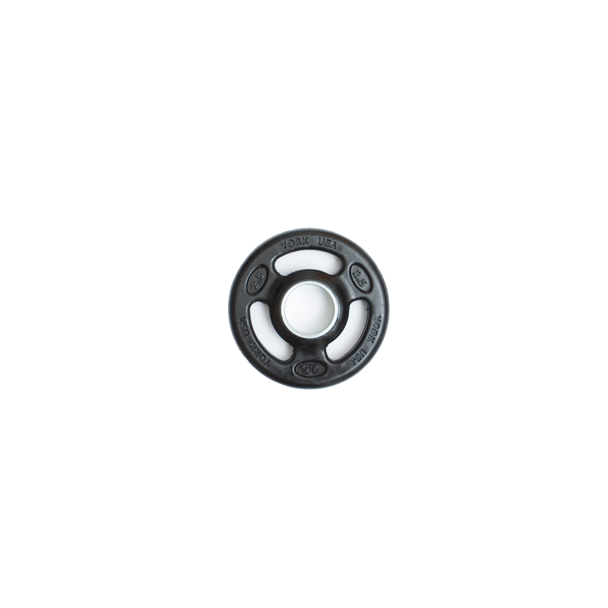 "ISO-GRIP" 2.5 LB Rubber Encased Steel Composite Olympic Grip Plate - Black