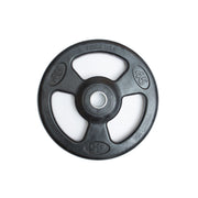 "ISO-GRIP" 45 LB Rubber Encased Steel Composite Olympic Grip Plate - Black