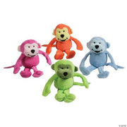 Plush Neon Monkey - 12 Pieces