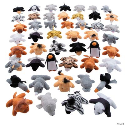 Mini Plush Zoo Assortment - 48 Pieces