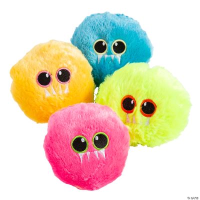 Plush Hairball Characters - 12 Pieces