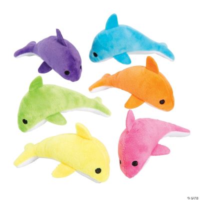Mini Plush Dolphins - 12 Pieces